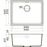 Мойка OMOIKIRI KATA 54-U-DC Artgranit/темный шоколад 4993409