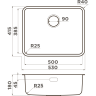 Мойка OMOIKIRI OMI 53-U/I ULTRA-IN нержавеющая сталь/нержавеющая сталь 4997408